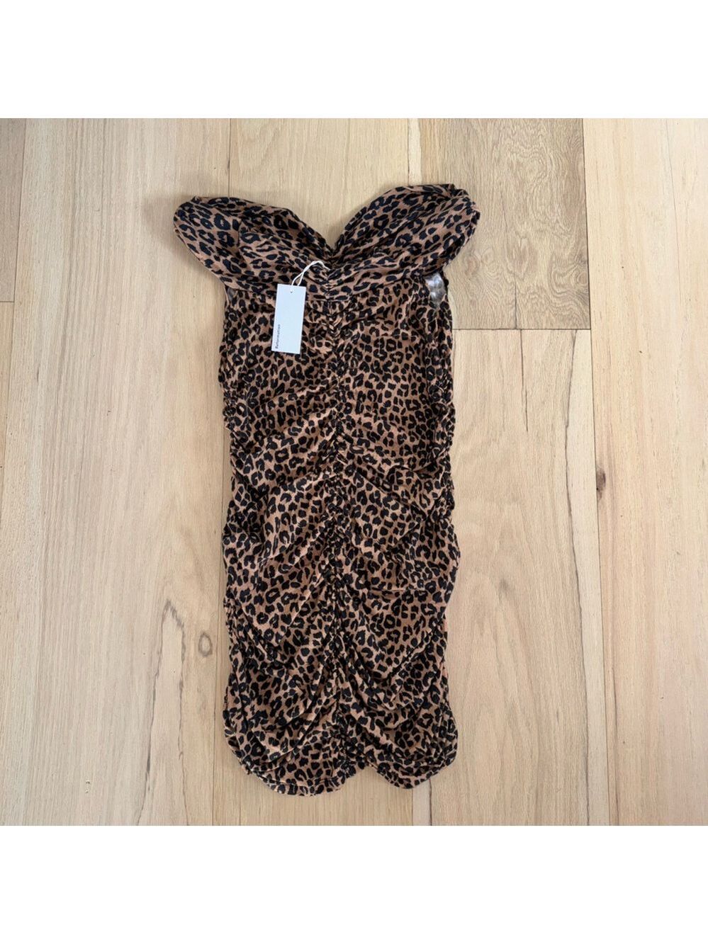 Reformation Sabine Leopard Print Dress Size XL NWT - Picture 7 of 10